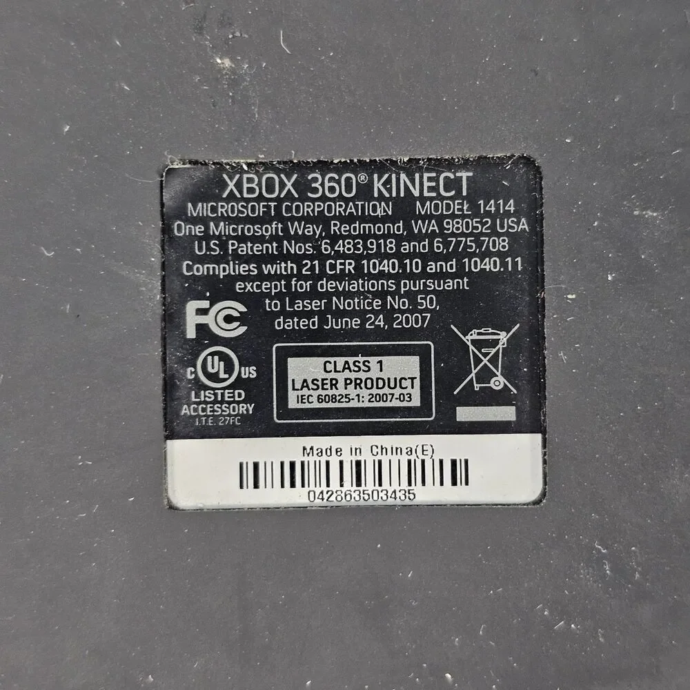 Microsoft Xbox 360 Kinect Sensor Bar Model 1414 Motion Detector – Black